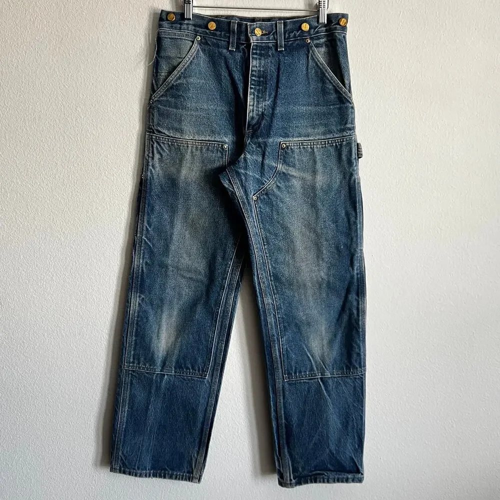 Carhartt B07 DNM denim double knee work wear carpenter pants
